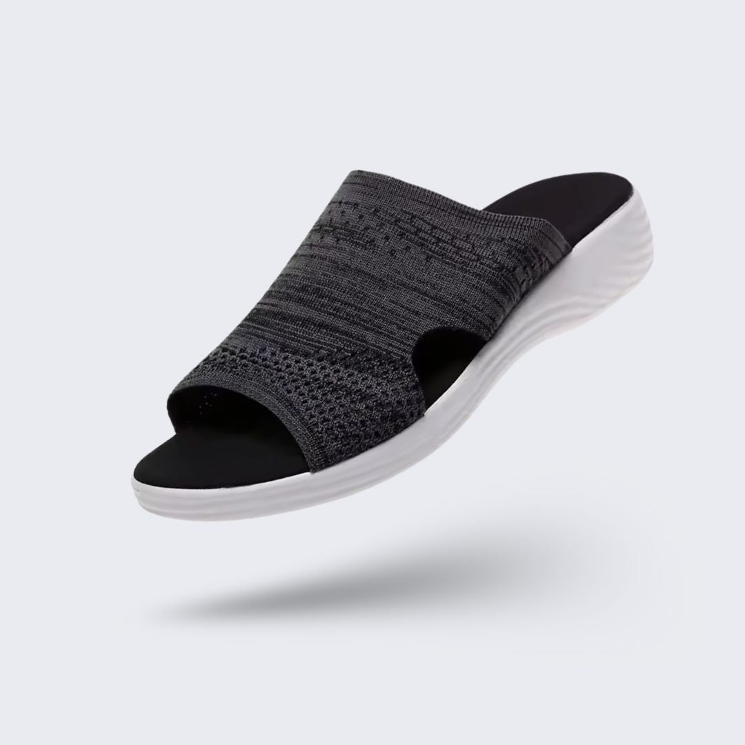 Sandales compensée à confort orthopédique pour femme - Semello.fr