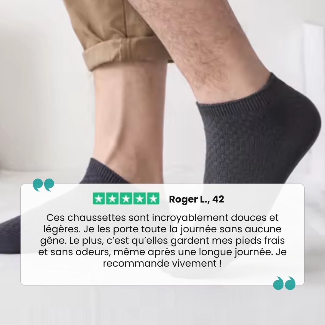 Chaussettes en bambou confort | Douce & Anti-odeurs