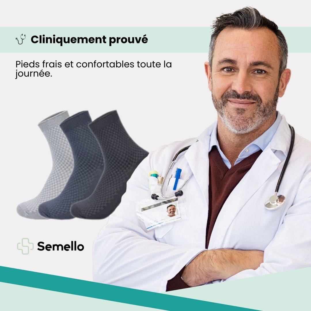 Chaussettes en bambou haute | Chaleur & Anti-odeurs
