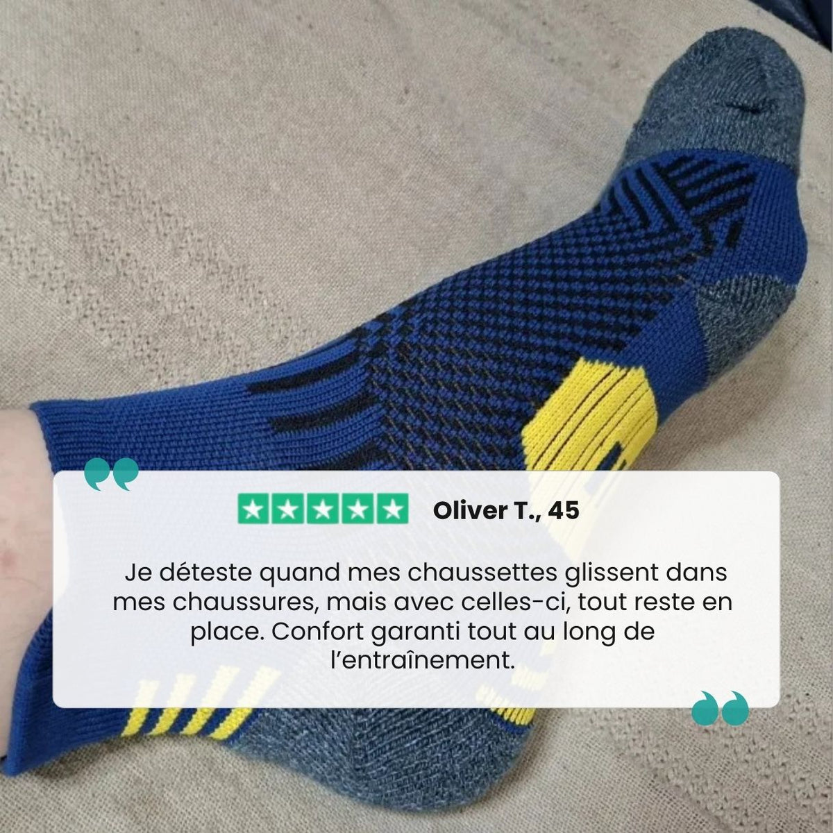 Chaussettes de sport homme | Renforts ciblés & performance