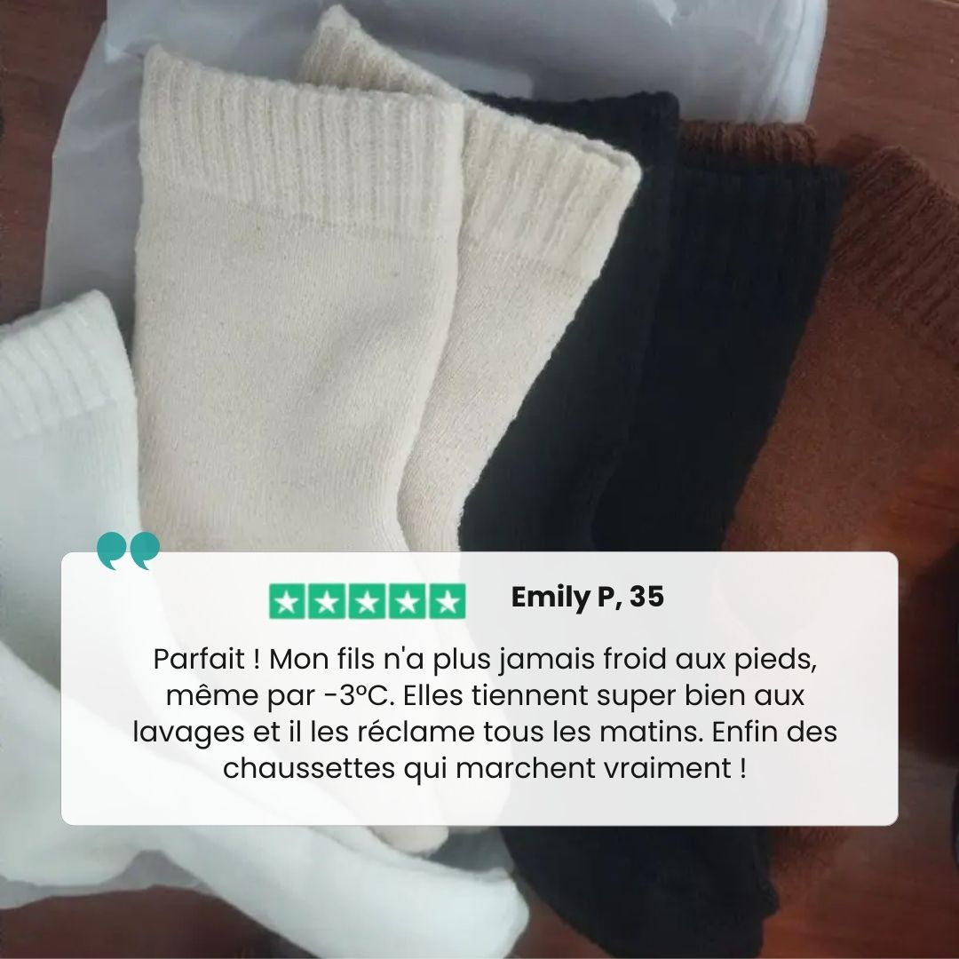 Chaussettes Chaudes Enfant – Épaisses & Confort Hiver (5 paires)