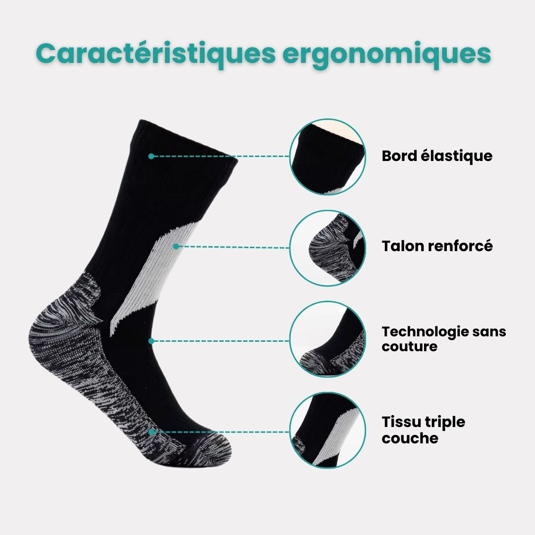 Chaussettes Étanches Outdoor – Randonnée & Vélo