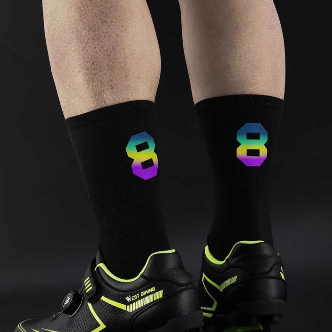 Chaussettes de Cyclisme Réfléchissantes – Sécurité & Performance