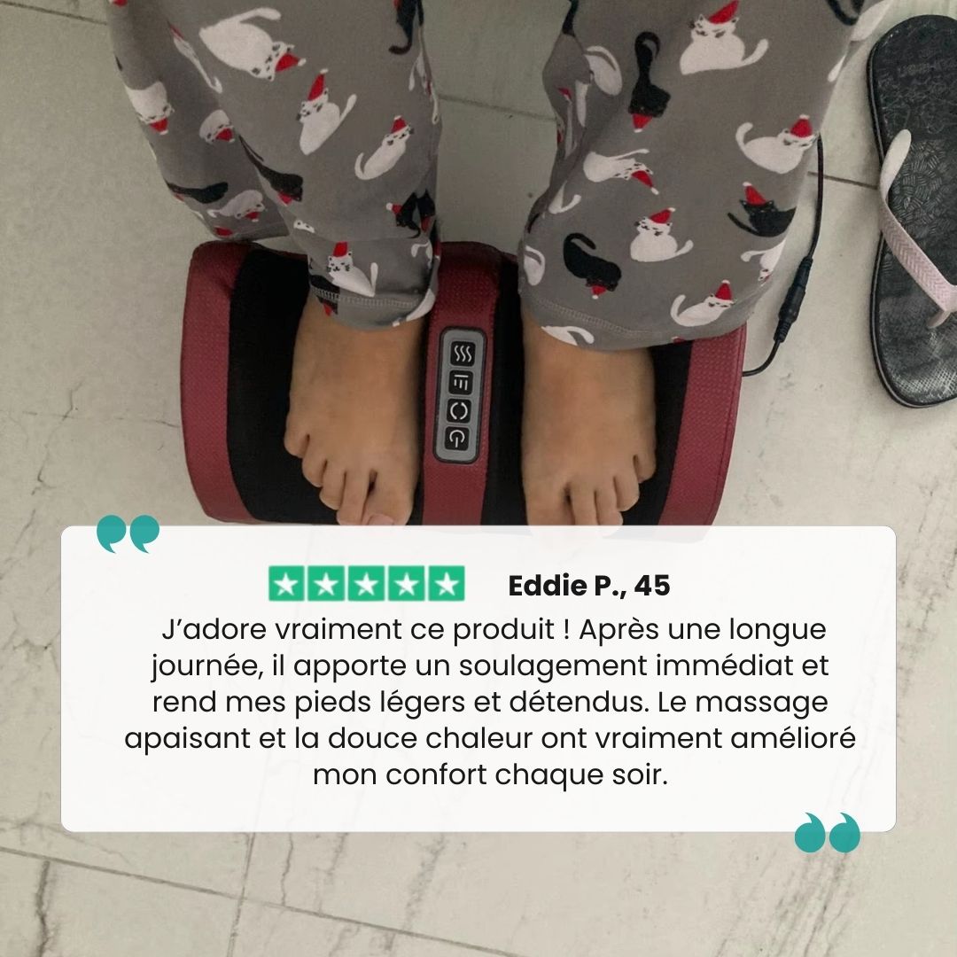 Appareil de Massage des Pieds | Chauffant & Relaxation Musculaire - Semello.fr