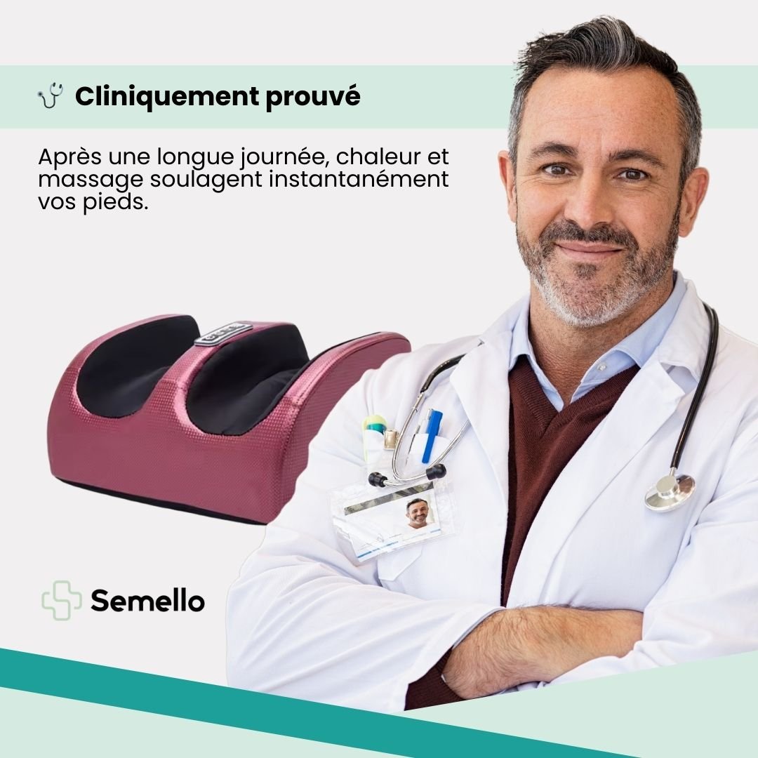 Appareil de Massage des Pieds | Chauffant & Relaxation Musculaire - Semello.fr
