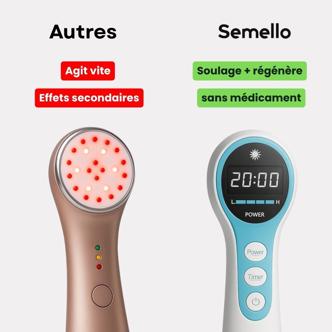 Appareil de photothérapie LED pour les articulations douloureuses - Semello.fr