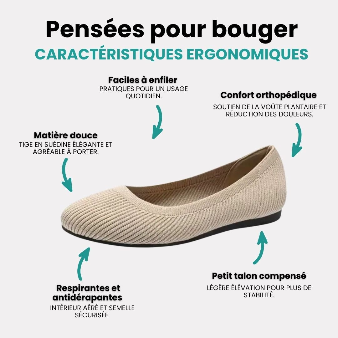 Ballerines à confort orthopédique - Semello.fr