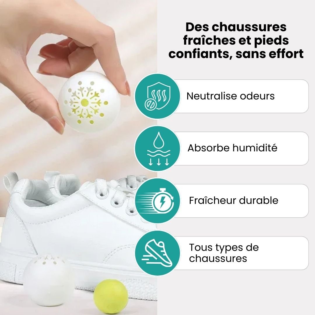 Balles Déodorantes Chaussures | Fraîcheur & Hygiène Longue Durée - Semello.fr
