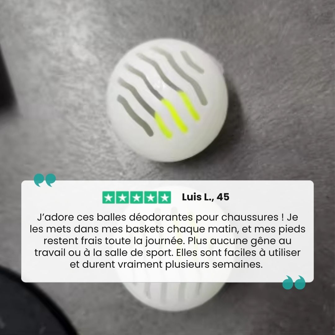 Balles Déodorantes Chaussures | Fraîcheur & Hygiène Longue Durée - Semello.fr