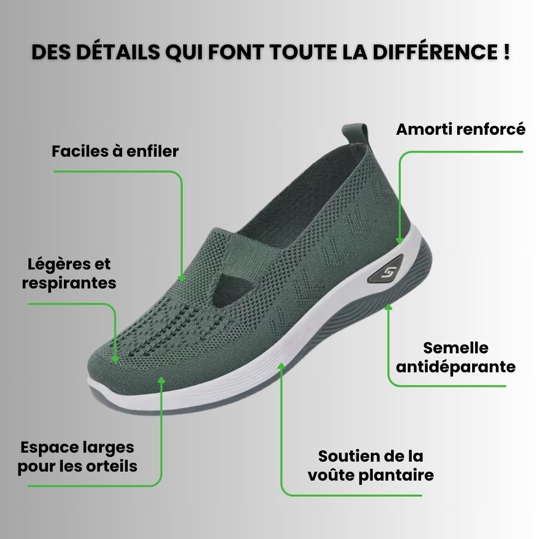 Baskets à confort orthopédique pour femme - Semello.fr
