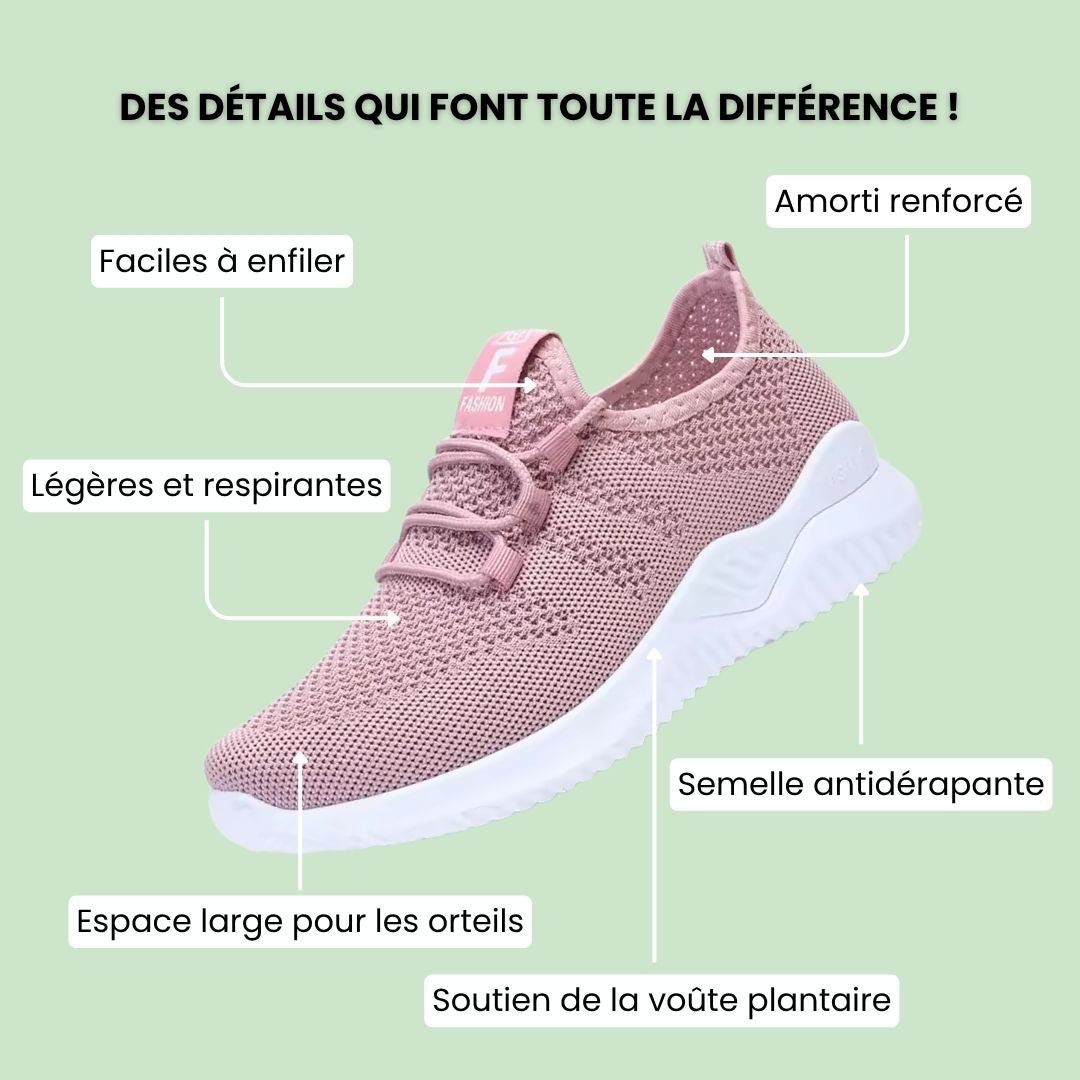 Baskets à confort orthopédique pour femme - Semello.fr