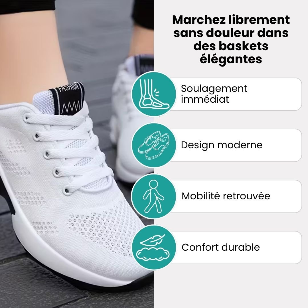 Baskets Confort Orthopédique | Idéales pour Pieds Sensibles - Semello.fr