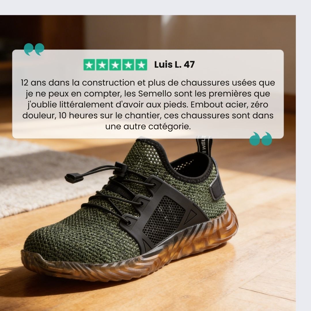 Baskets de Sécurité - Mesh Légères & Respirantes - Semello.fr