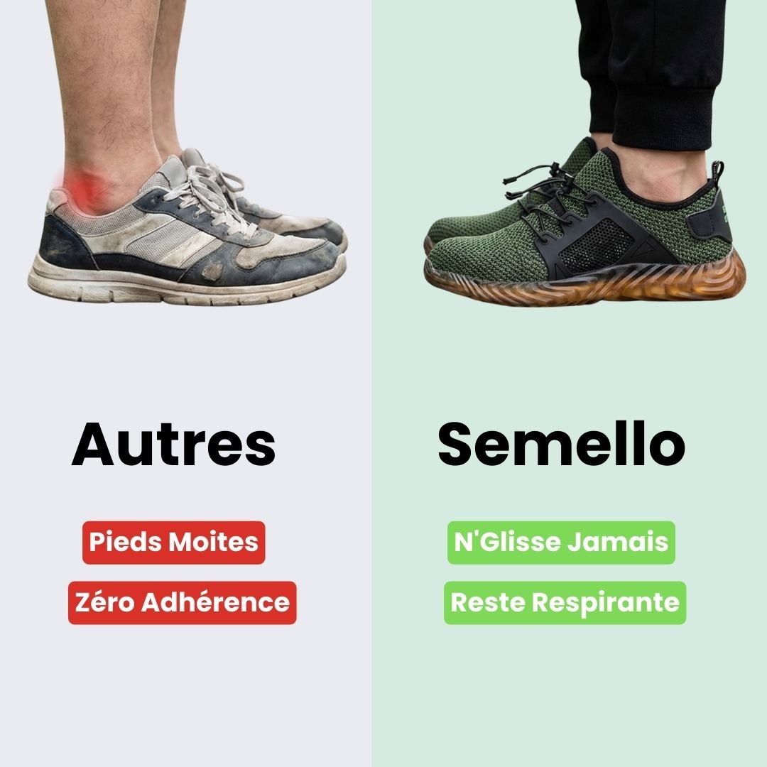 Baskets de Sécurité - Mesh Légères & Respirantes - Semello.fr