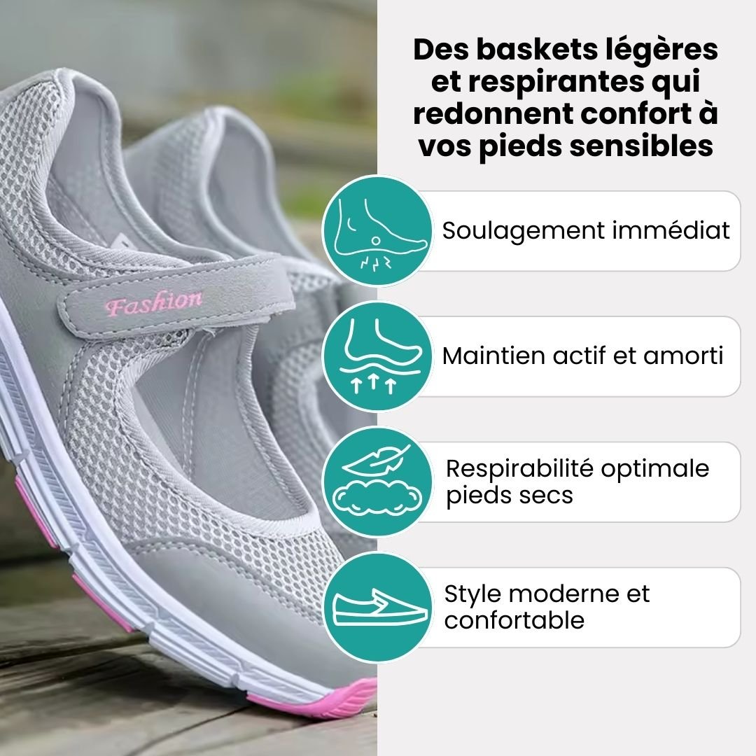 Baskets respirantes femme | Légèreté et maintien actif - Semello.fr