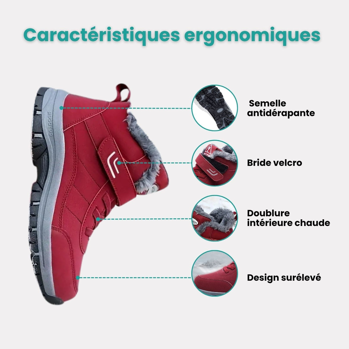 Botte d'Hiver Imperméable Doublée Ultra - Confortable - Semello.fr
