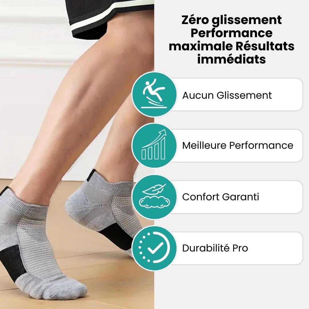 Chaussettes Antiglisse – Idéales Football & Basketball - Semello.fr
