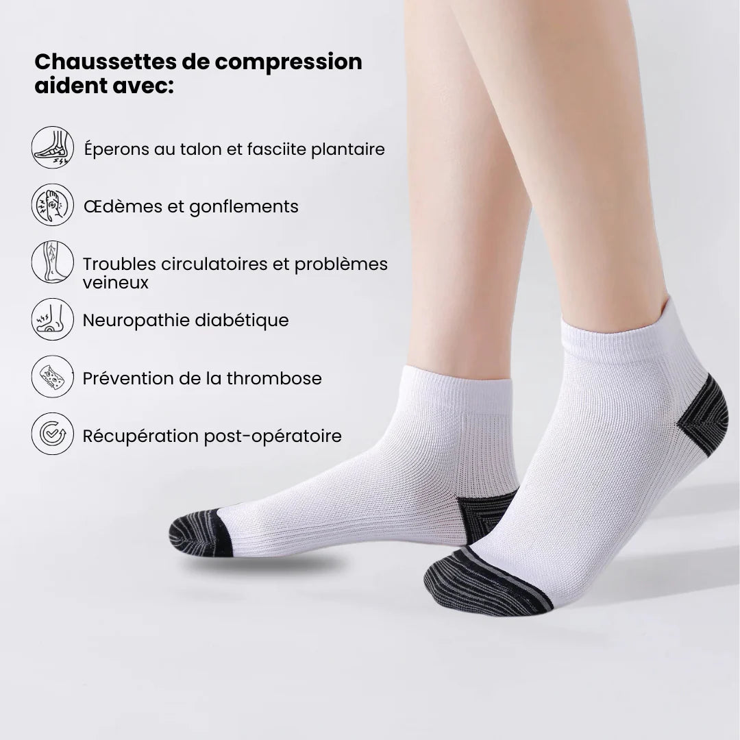 Chaussettes de Compression | Douleurs Plantaires - Semello.fr