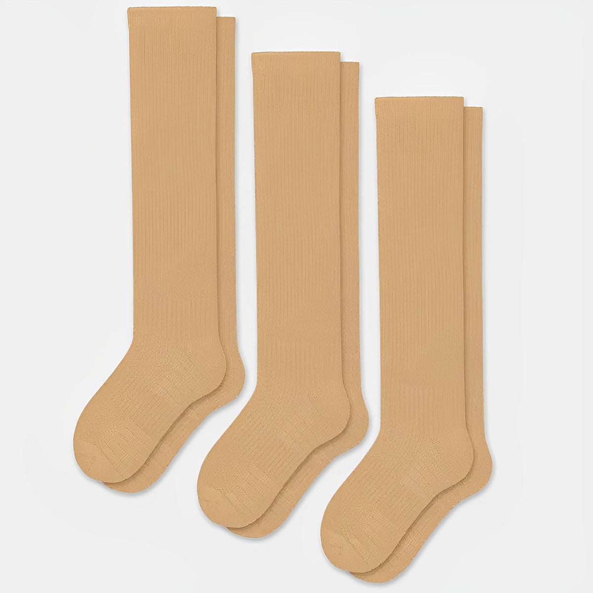 Chaussettes De Compression Sans Couture | Beige - Semello.fr