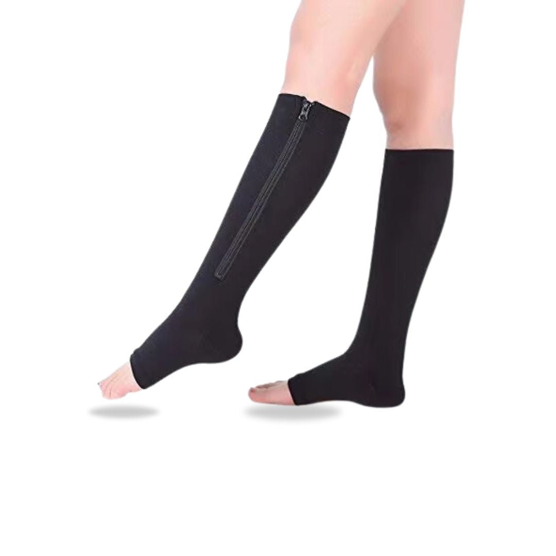 Chaussettes de compression zippées pour femmes - Semello.fr