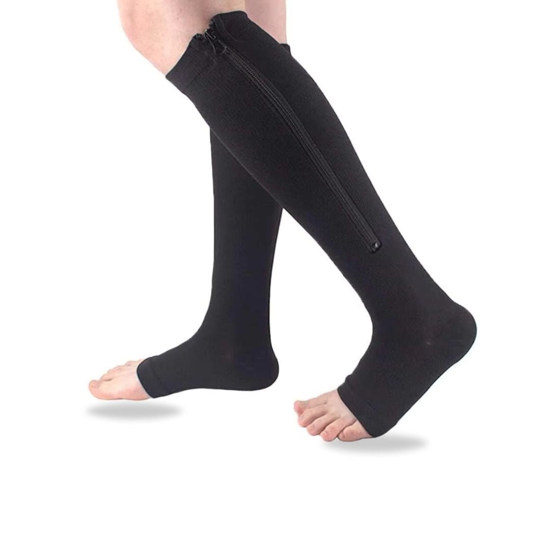 Chaussettes de compression zippées pour femmes - Semello.fr