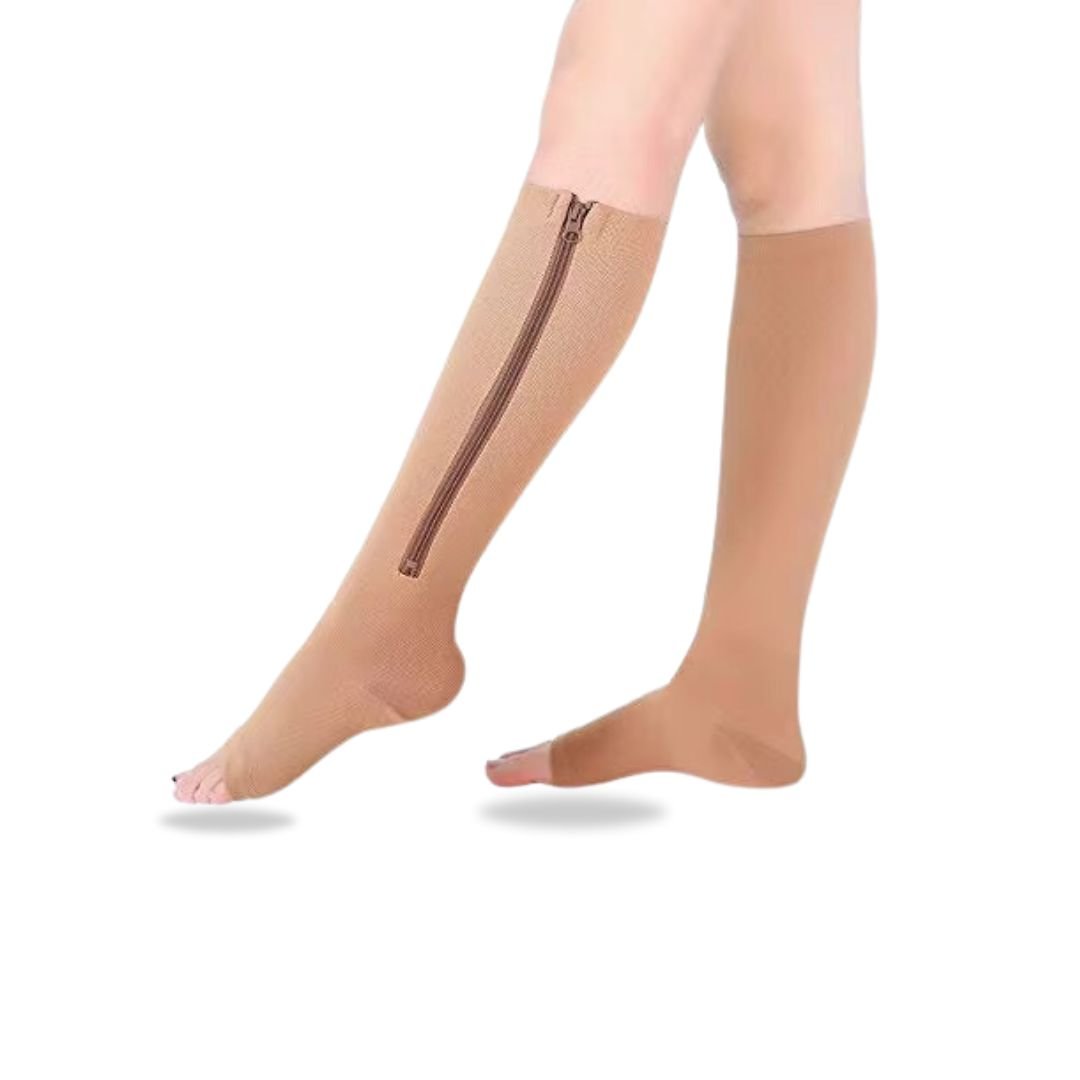 Chaussettes de compression zippées pour femmes - Semello.fr