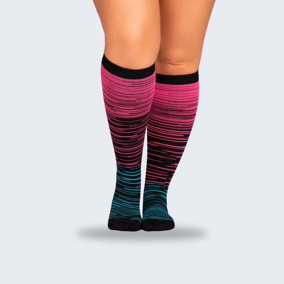 Chaussettes de contention douce et colorée (20 - 30 mmHg) - Semello.fr