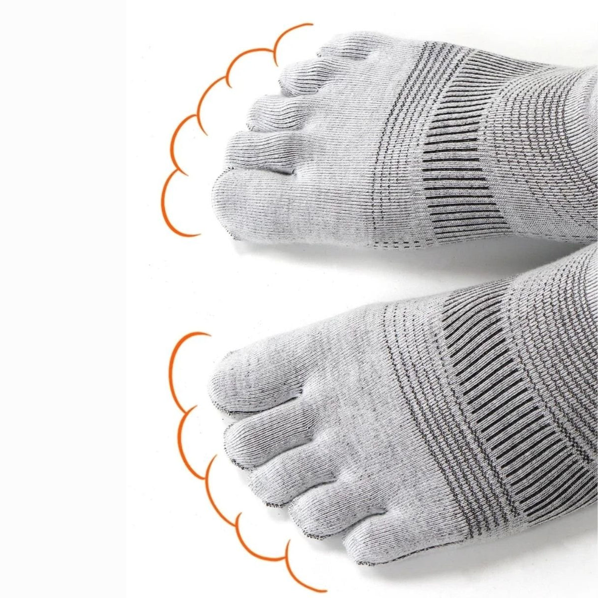 Chaussettes de sport 5 doigts | Anti - ampoules & respirantes - Semello.fr