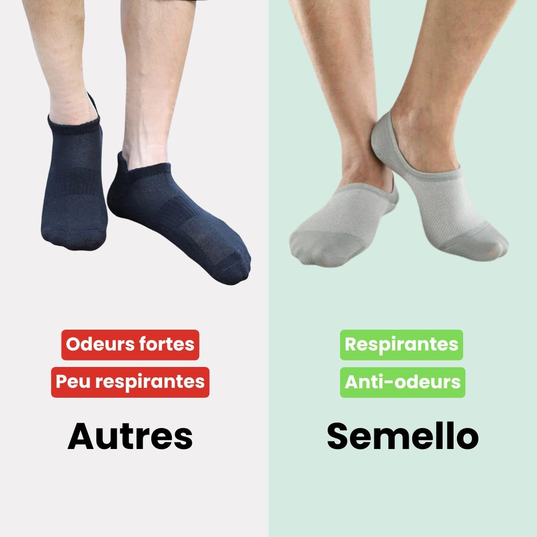 Chaussettes en bambou fines | Douce & Anti - odeurs - Semello.fr