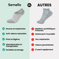 Chaussettes en bambou fines | Douce & Anti - odeurs - Semello.fr