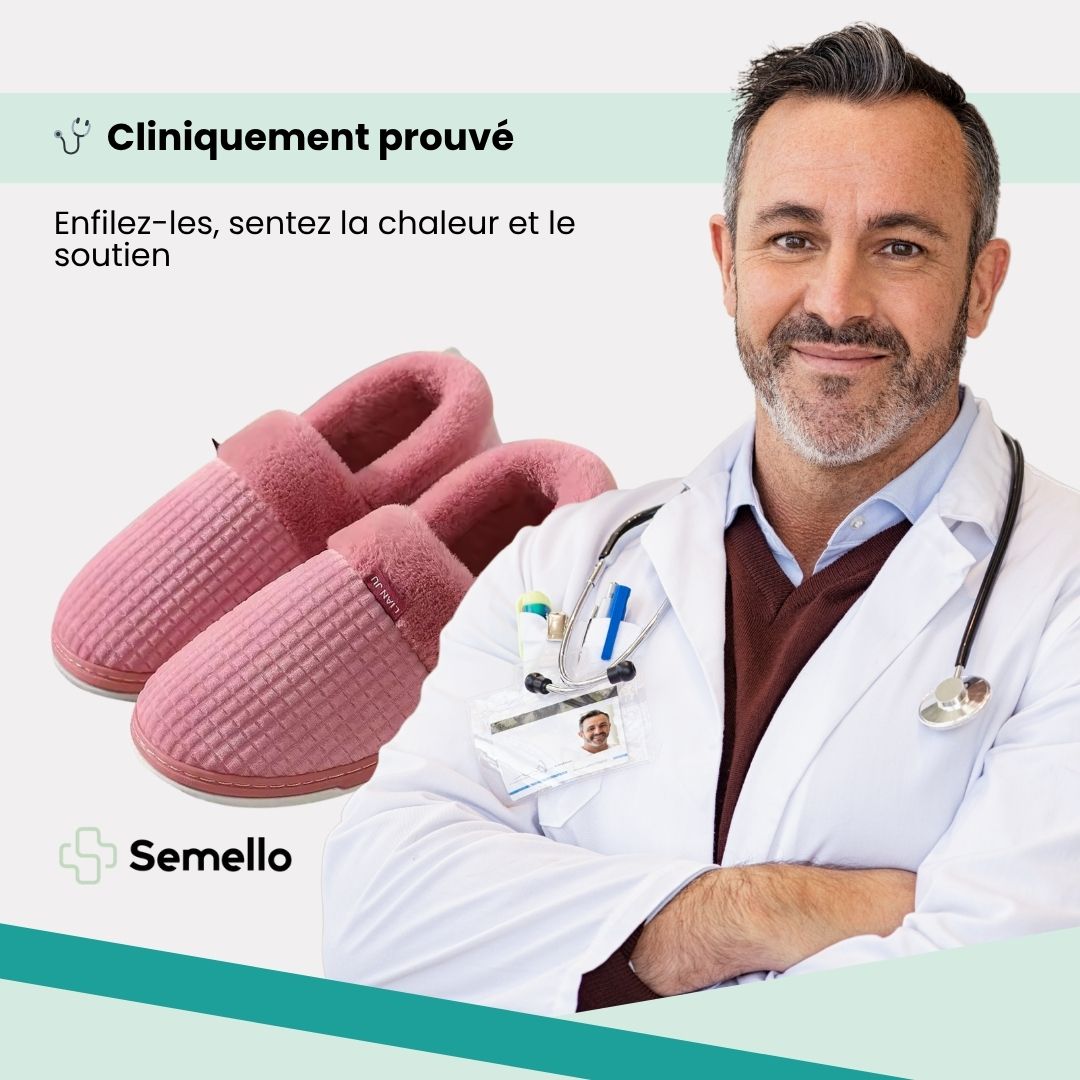 Chausson anatomique doublée pour la maison - Semello.fr