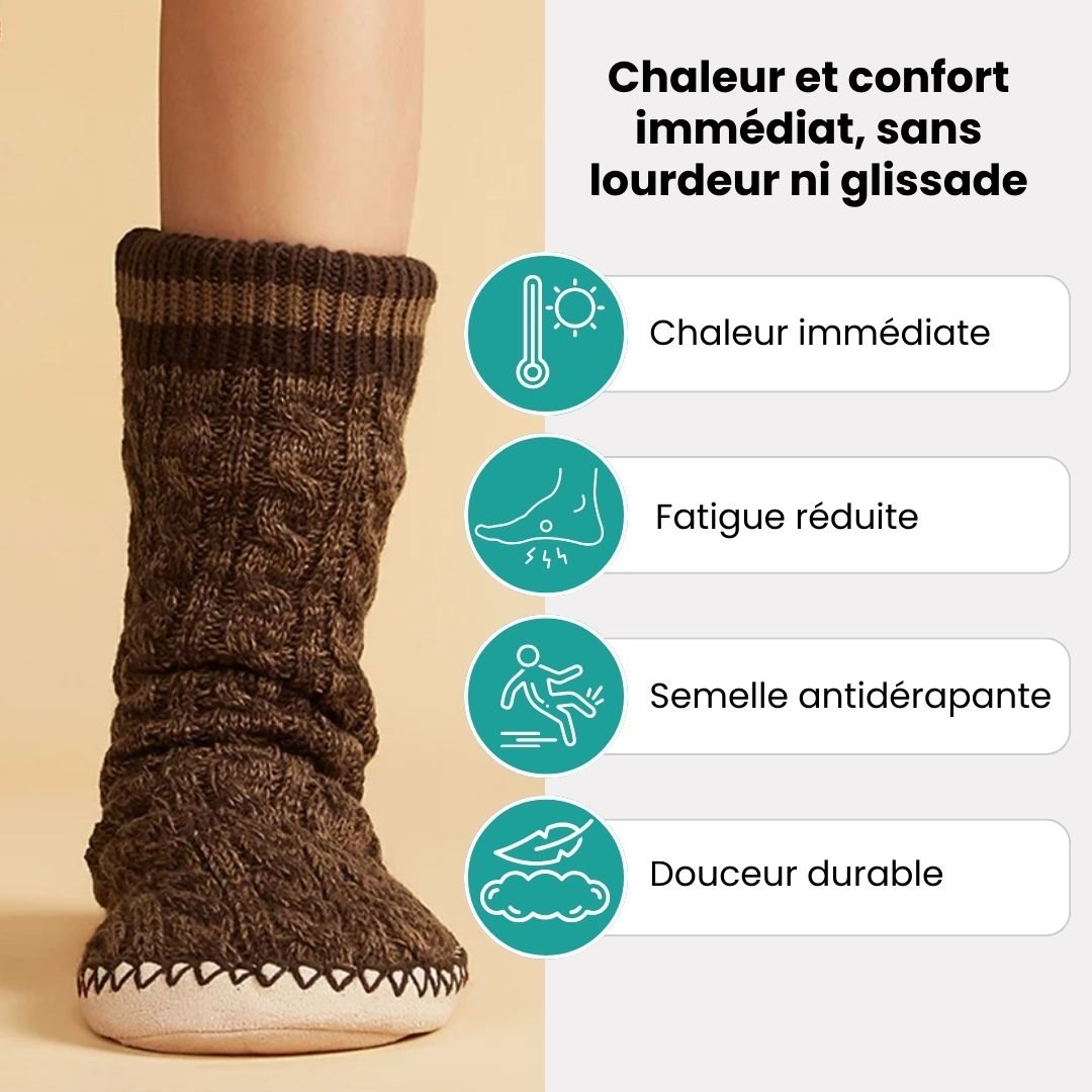 Chaussons chaussettes fouré | Parfait pour la maison - Semello.fr