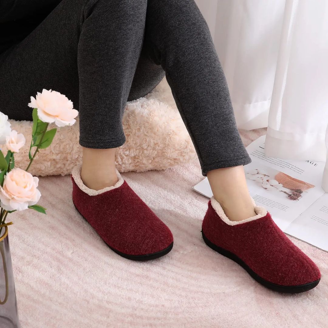 Chaussons Orthopédiques Antidérapants | Chaleur & Stabilité Hiver Femme - Semello.fr