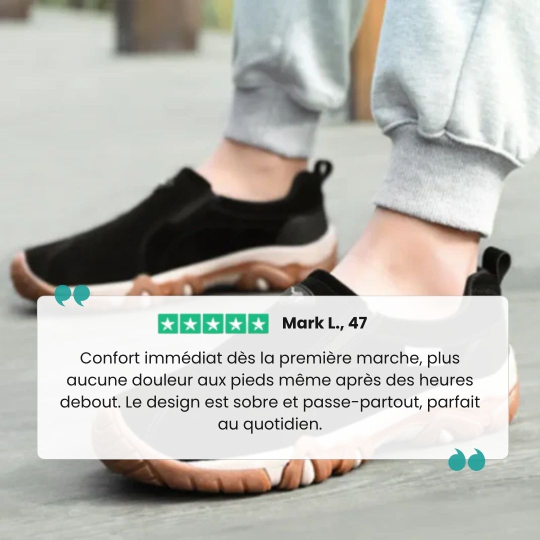 Chaussures de marche à confort orthopédique homme - Semello.fr