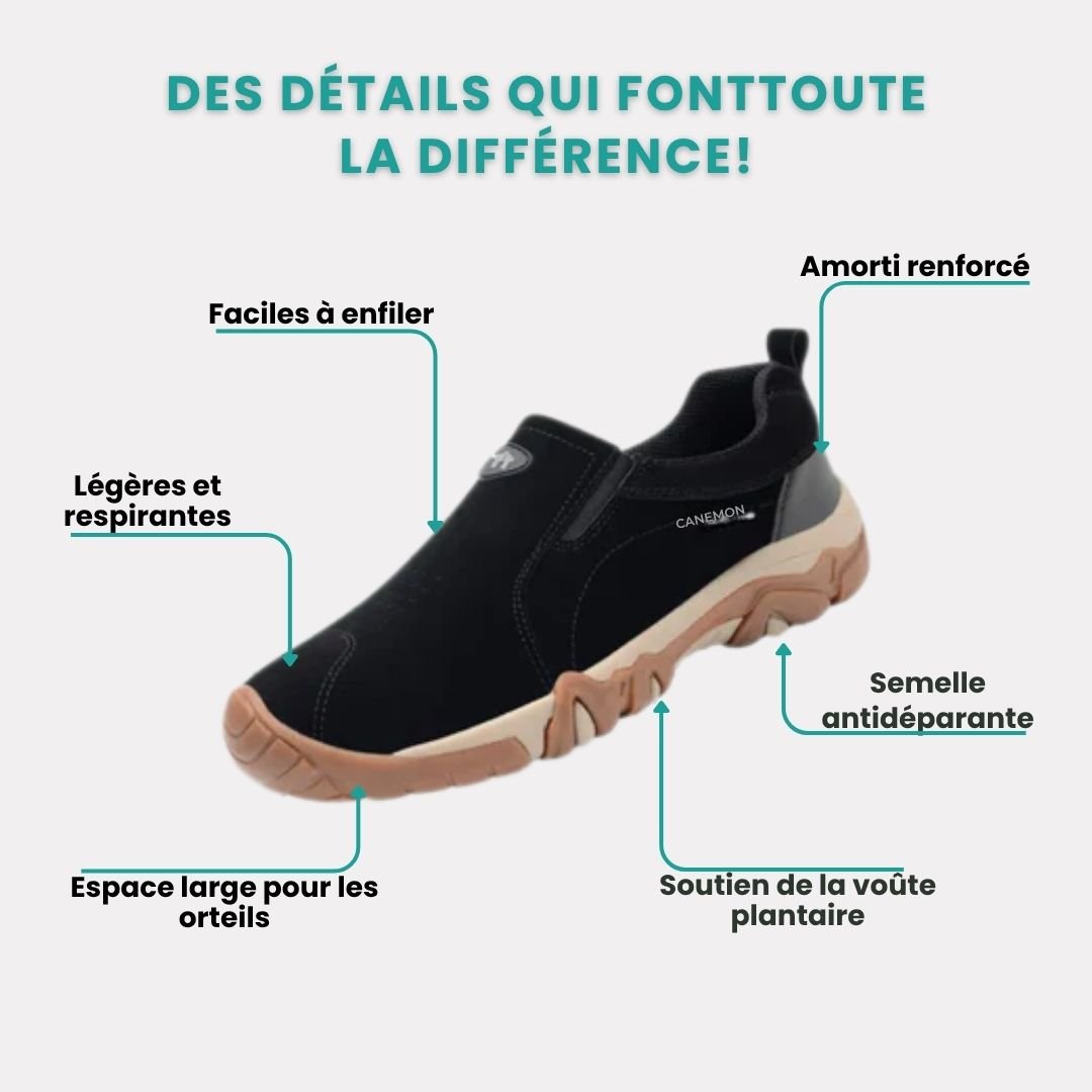 Chaussures de marche à confort orthopédique homme - Semello.fr