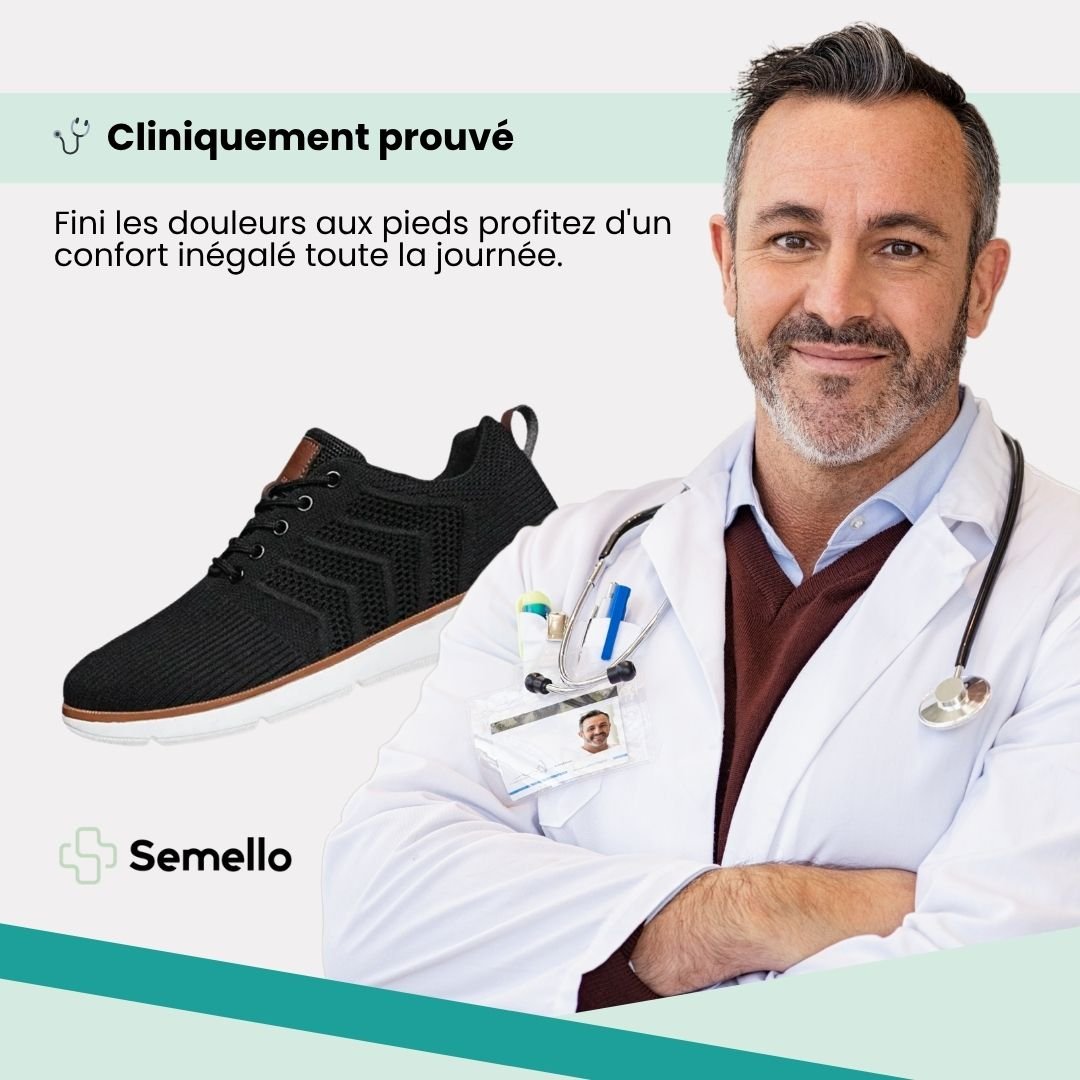 Chaussures de Ville Orthopédiques Respirantes - Semello.fr