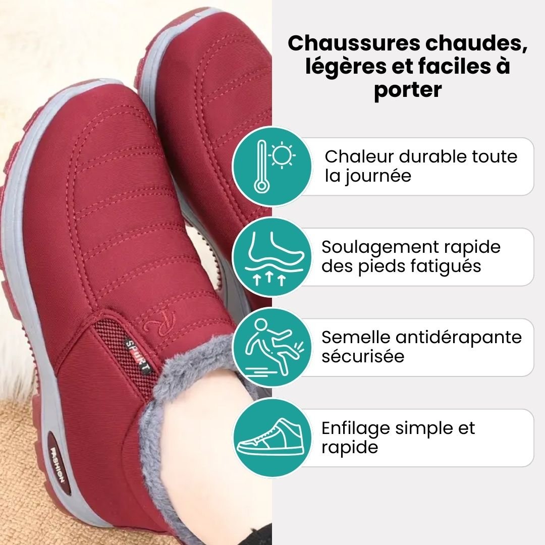Chaussures d'hiver confortable femme | Chaudes et faciles à porter - Semello.fr