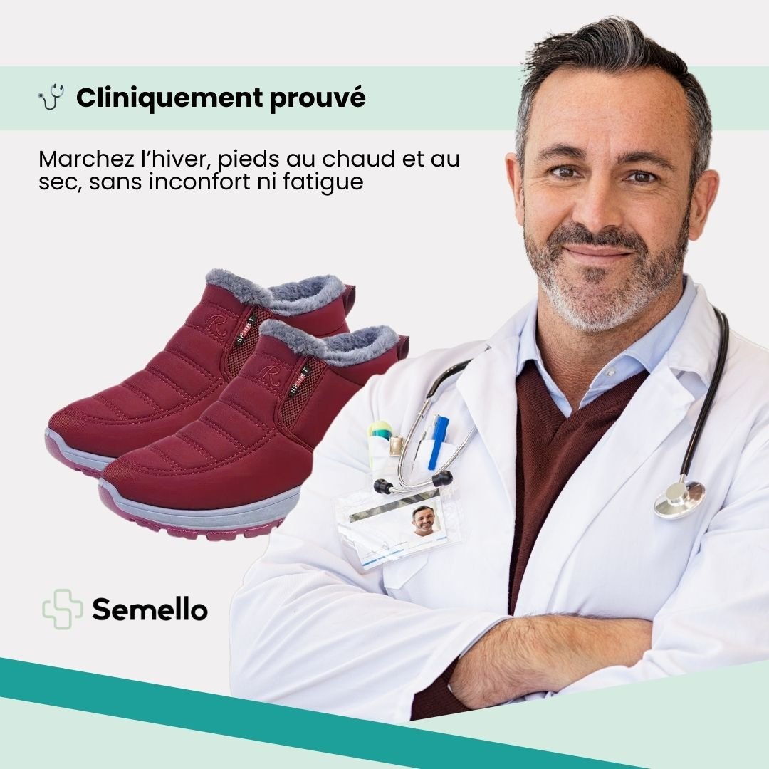 Chaussures d'hiver confortable femme | Chaudes et faciles à porter - Semello.fr