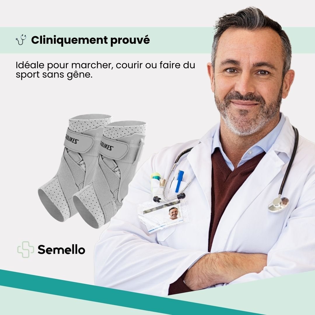 Chevillère Orthopédique – Soutien & Stabilisation de la Cheville - Semello.fr