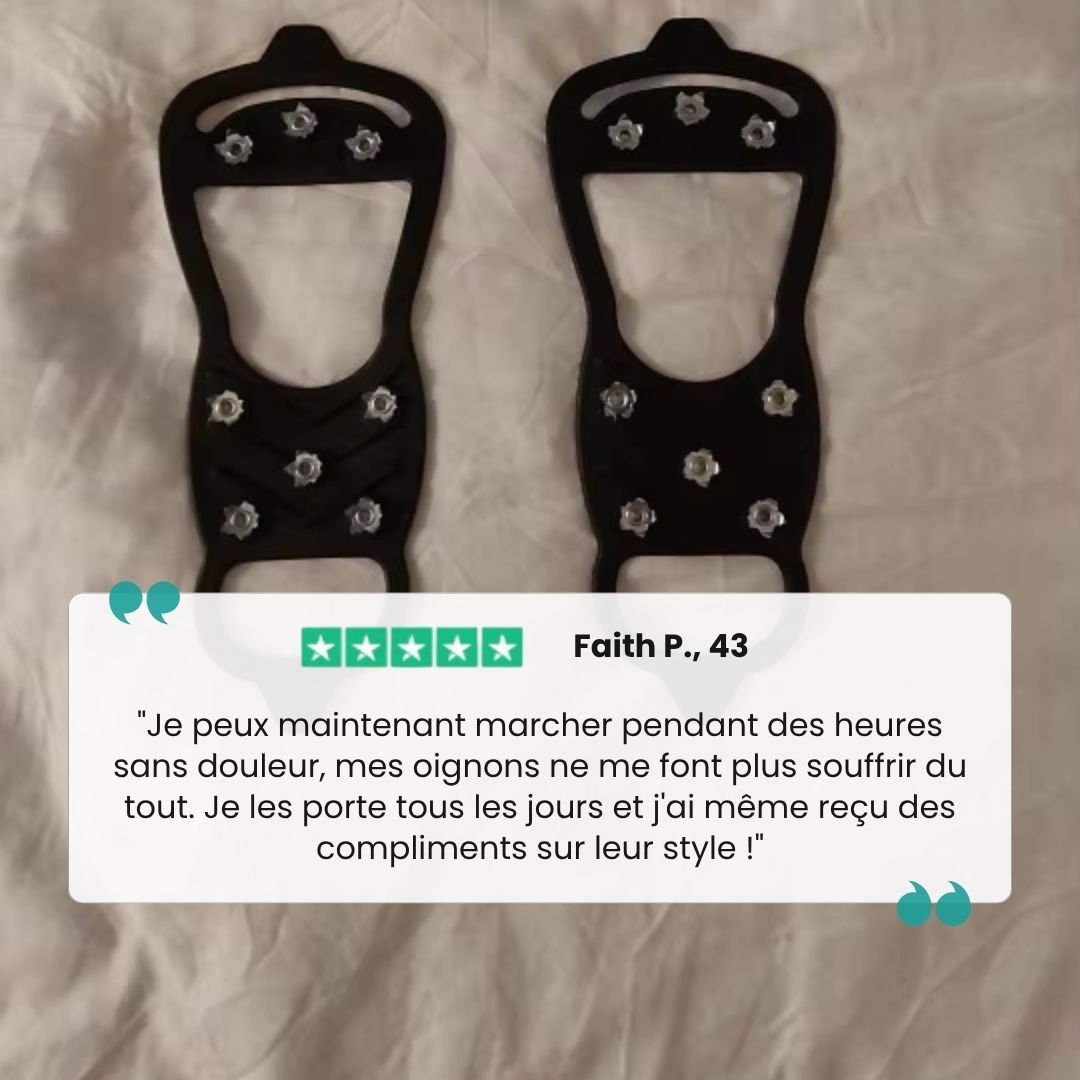 Crampons Antidérapants pour Chaussures – 8 Dents, Neige & Randonnée - Semello.fr