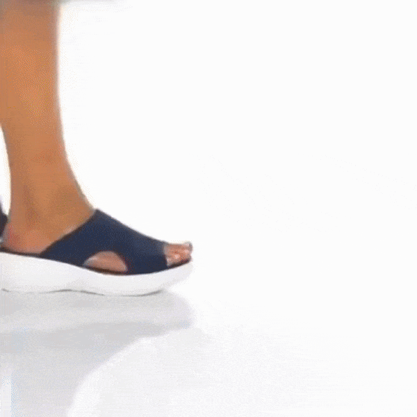 Sandales compensée à confort orthopédique pour femme