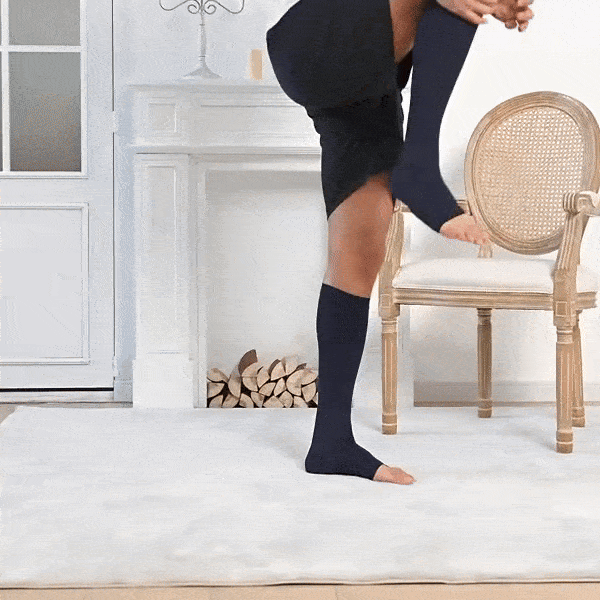 Chaussettes de contention respirante orteils libres (20-30 mmHg)