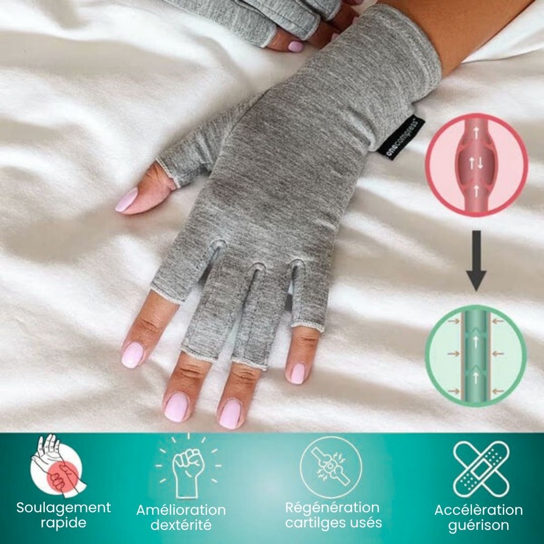 Gants pour Arthrose des Mains Anti - Douleur – 3 - en - 1 Thérapeutique - Semello.fr