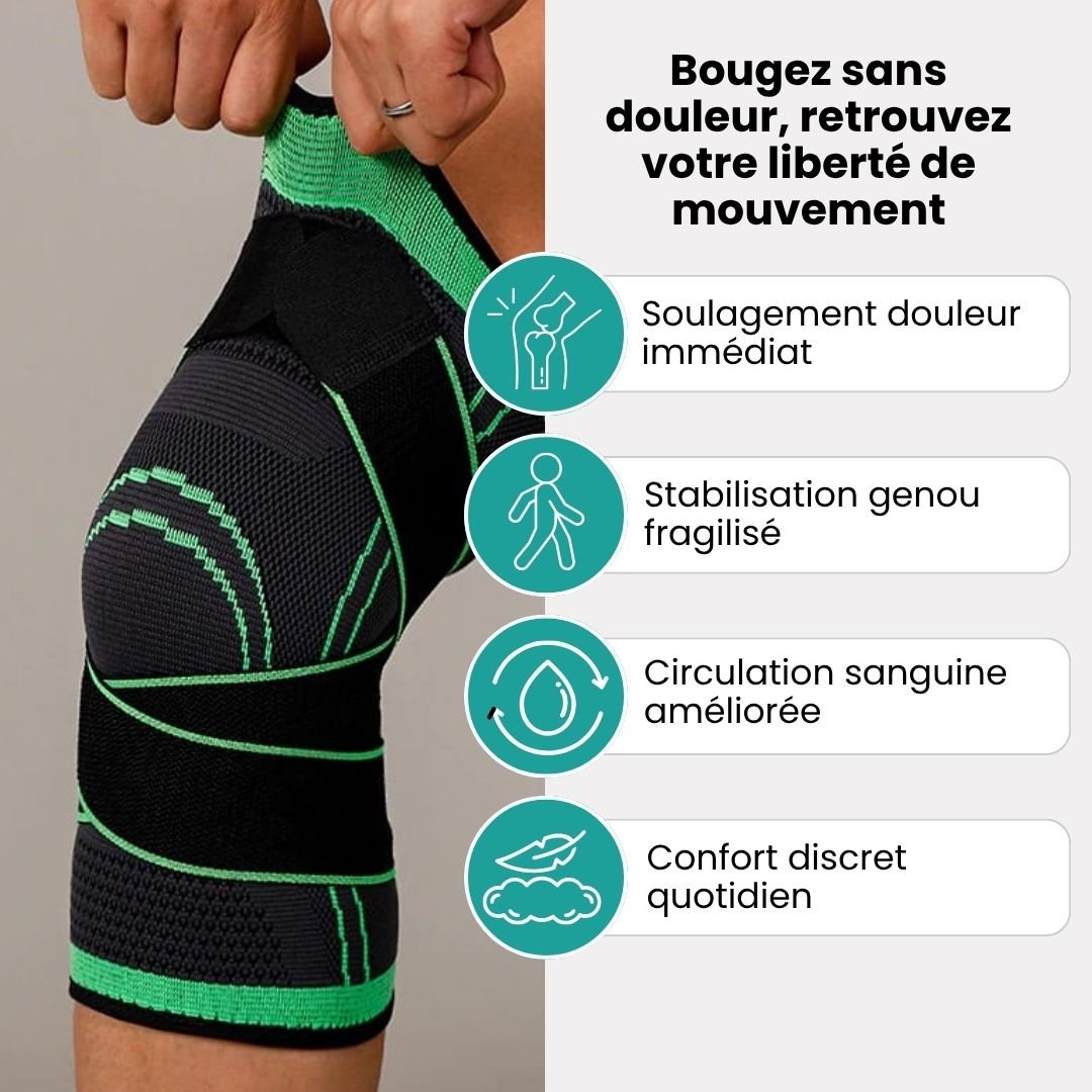 Genouillère Thérapeutique Ortho™ – Arthrose et Douleurs Articulaires - Semello.fr