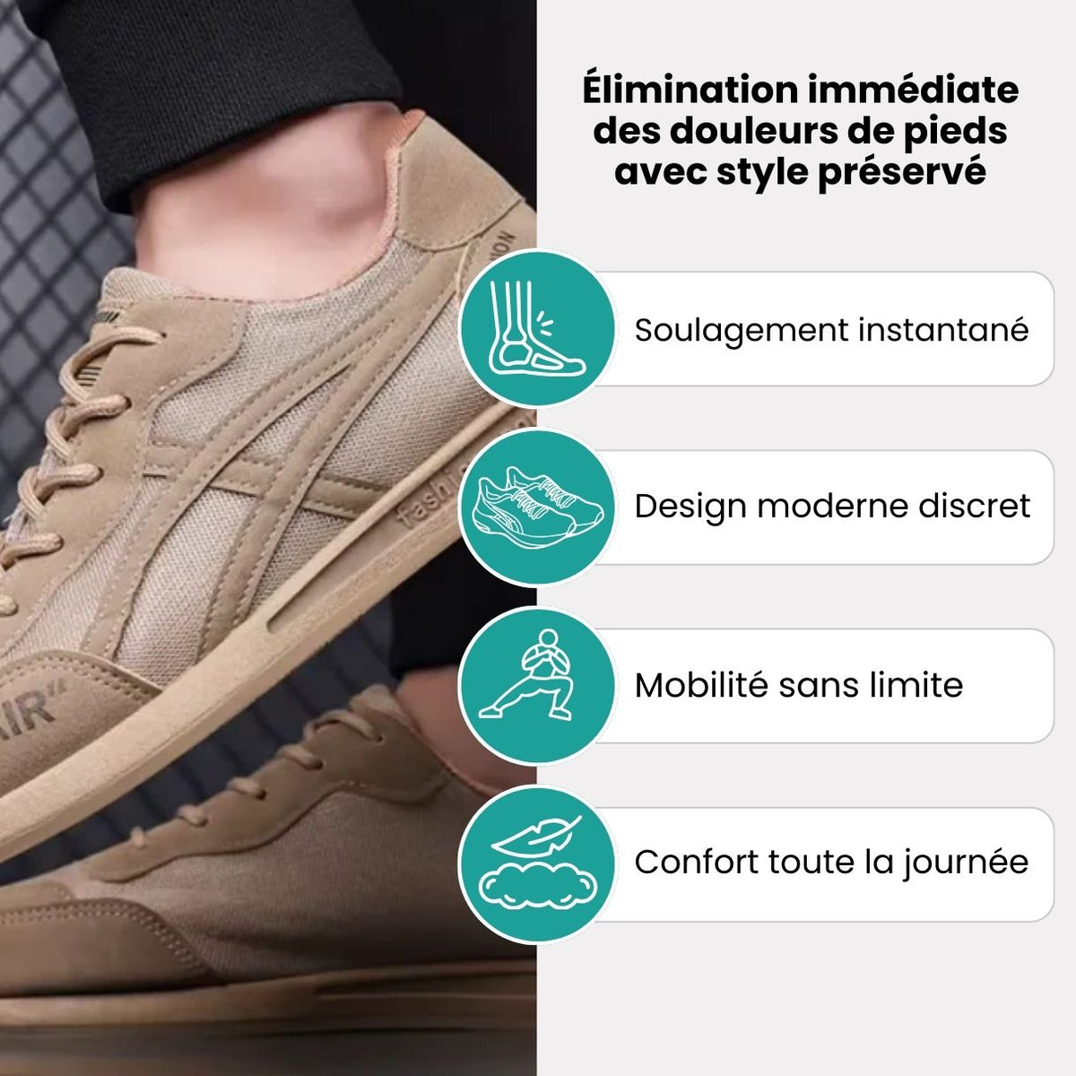MotionStep™ – Baskets orthopédiques homme maintien et légèreté - Semello.fr