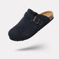 Mules en cuir avec semelle en liège - Semello.fr