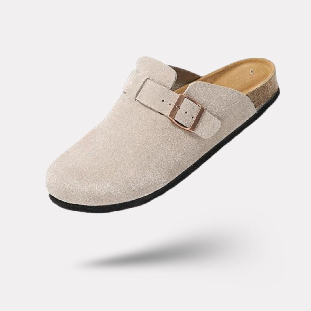 Mules en cuir avec semelle en liège - Semello.fr