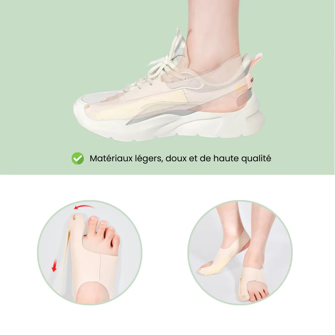 Orthèse Corrective pour Hallux Valgus (oignons) - Discrète et Légère - Semello.fr