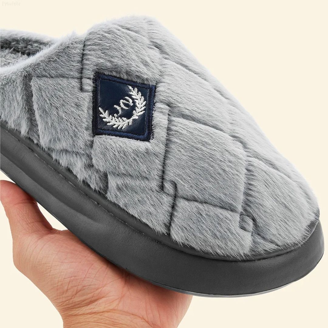 Pantoufles Homme Plaid Fourrées | EVA + mémoire de forme - Semello.fr