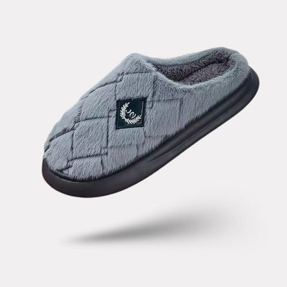Pantoufles Homme Plaid Fourrées | EVA + mémoire de forme - Semello.fr